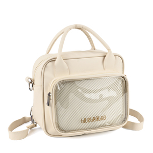 Bolso de Mano Versátil de Cuero para <span class=keywords><strong>Mujer</strong></span>, 3 en 1, Mochila y Bolso <span class=keywords><strong>Bandolera</strong></span> con Ventana de Visualización - Product Image 3