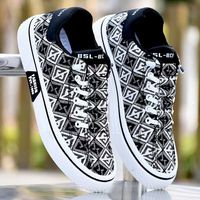 Zapatillas de Lona Estampadas Únicas al por Mayor, Novedosas, Transpirables, Suaves y Ligeras, Ideales para el Verano, Otoño y Viajes Diarios