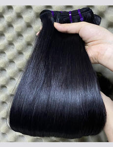 Venta al por Mayor <span class=keywords><strong>de</strong></span> Cabello Vietnamita Liso <span class=keywords><strong>de</strong></span> Grado 1, Paquetes <span class=keywords><strong>de</strong></span> Cabello con Doble Trama Cosida a Mano, Alta Densidad, Teñible - Product Image 2