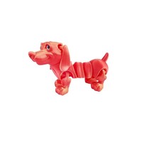 Figurine de chien teckel articulée imprimée en 3D, modèle animal flexible en PLA, jouet anti-stress, chiot mignon, décoration de bureau, cadeau pour