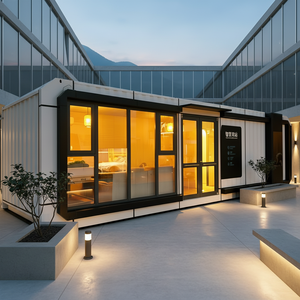 Micro-container portable de luxe moderne en structure acier, étanche, préfabriqué, type vaisseau spatial, avec mobilier - Product Image 2