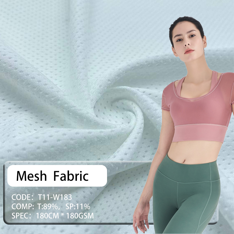 Knitting Fabric 100 Polyester Mesh Fabric