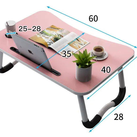 चीन पोर्टेबल Foldable समायोज्य छोटे बिस्तर और सोफे के लिए लैपटॉप की मेज
