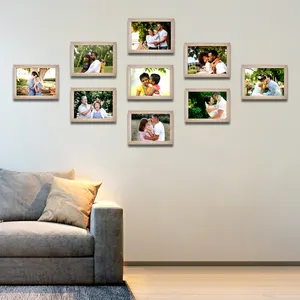 Groothandel Woondecoratie Houten Kerstkarton Diy Kartonnen Fotolijsten Diy Bedframe 4 Handvoet Print Modellering Klei Di