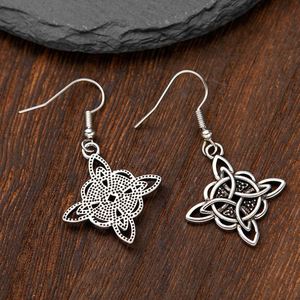 Cross-border Hot Sale Retro Religious Style Alloy Celtic Knot Pendant <b>Earrings</b> Unisex Jewelry - Product Image 3