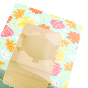 Vente en gros Four pastel Boîte à cupcakes individuelle pour boulangerie Four à papier avec fenêtre - Product Image 6