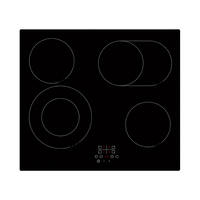 Table de cuisson à induction électrique 8400W 5 brûleurs en verre avec commande tactile intégrée portable pour un usage domestique