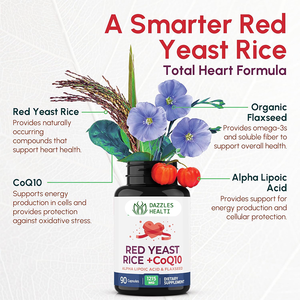 Integratore di CoQ10 ad Alta Biodisponibilità con Vitamina <span class=keywords><strong>E</strong></span>, <span class=keywords><strong>Carnitina</strong></span> <span class=keywords><strong>e</strong></span> Riso Rosso Fermentato in Capsule, Direttamente dalla Fabbrica - Product Image 2