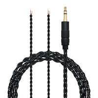 Câbles audio semi-finis en PVC à 4 brins pour DIY, 2,5/3,5/4,4 mm, OFC/OCC/argenté, pour remplacement et réparation d'écouteurs Hi-Fi