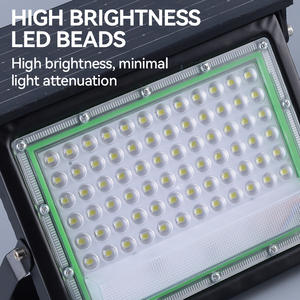 ไฟสปอร์ตไลท์แบบพับได้ ใช้พลังงานแสงอาทิตย์ พร้อมรีโมทคอนโทรล สำหรับสนามกีฬา ไฟส่องสว่างภายนอกอาคาร กันน้ำ - Product Image 4