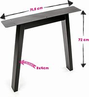 Großhandel Moderne Möbel Kaffee-Sofa-Tisch Industrieller Metall-Eisen-Stahlrahmen Basis Metall-Esstischbeine