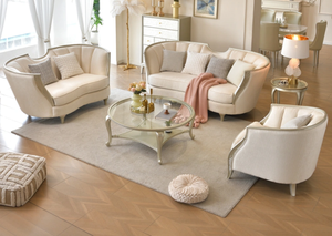 Sofá de Cuero y Madera Maciza Tallada de Estilo Europeo Clásico, de Lujo y Alta Calidad, Diseño 2026, para Sala de Estar - Product Image 2