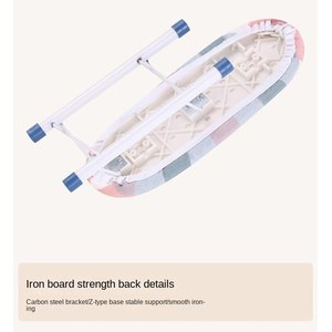 Planche <span class=keywords><strong>à</strong></span> <span class=keywords><strong>repasser</strong></span> portable multifonctionnelle sur pied avec support en tube de fer, <span class=keywords><strong>facile</strong></span> <span class=keywords><strong>à</strong></span> <span class=keywords><strong>ranger</strong></span> et <span class=keywords><strong>à</strong></span> transporter, en plastique pour vêtements - Product Image 6