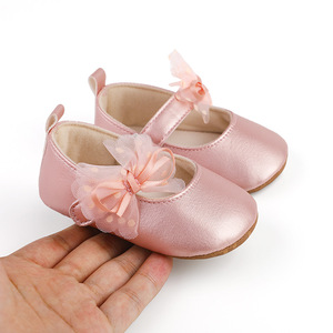 Scarpe da Principessa per Neonata, Scintillanti con Stampa a Pois, Fiocco in Rete, Ballerine <span class=keywords><strong>Antiscivolo</strong></span>, <span class=keywords><strong>Ciabatte</strong></span> da Cerimonia, Adorabili Scarpine per Bambina - Product Image 3