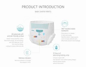 Super ofertas pantalones de pañales para bebé recién nacido tamaño 6 96ct S-XXXL con tirar abandonar etiqueta engomada - Product Image 4