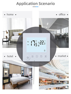 <span class=keywords><strong>Thermostat</strong></span> numérique KC01 avec rétroéclairage blanc, fonction de verrouillage enfant, commande par clé pour chaudière à <span class=keywords><strong>gaz</strong></span>, eau et chauffage électrique au sol - Product Image 4