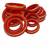 Joints d'étanchéité pour marteaux 1'' 2'' 3'' 4'' en NBR, HNBR, FKM, PTFE, caoutchouc rouge, tailles personnalisées, dureté 80-95 Shore, durables, résistants à l'huile et au gaz