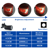 Burite 3W LED Electric Dental Loupe Headlamp Medical Surgical Head Light Rechargeable Battery Dentist Binoculars Magnifier High
