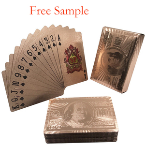 Custom Gold Foil Playing Cards Custom Washable Sublimation Paper Playing Cards Custom Logo In Bulk