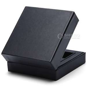 Boîtes de luxe en cuir PU noir sur mesure de qualité supérieure pour colliers, bracelets, bagues, boucles d'oreilles, boîtes à bijoux - Product Image 2
