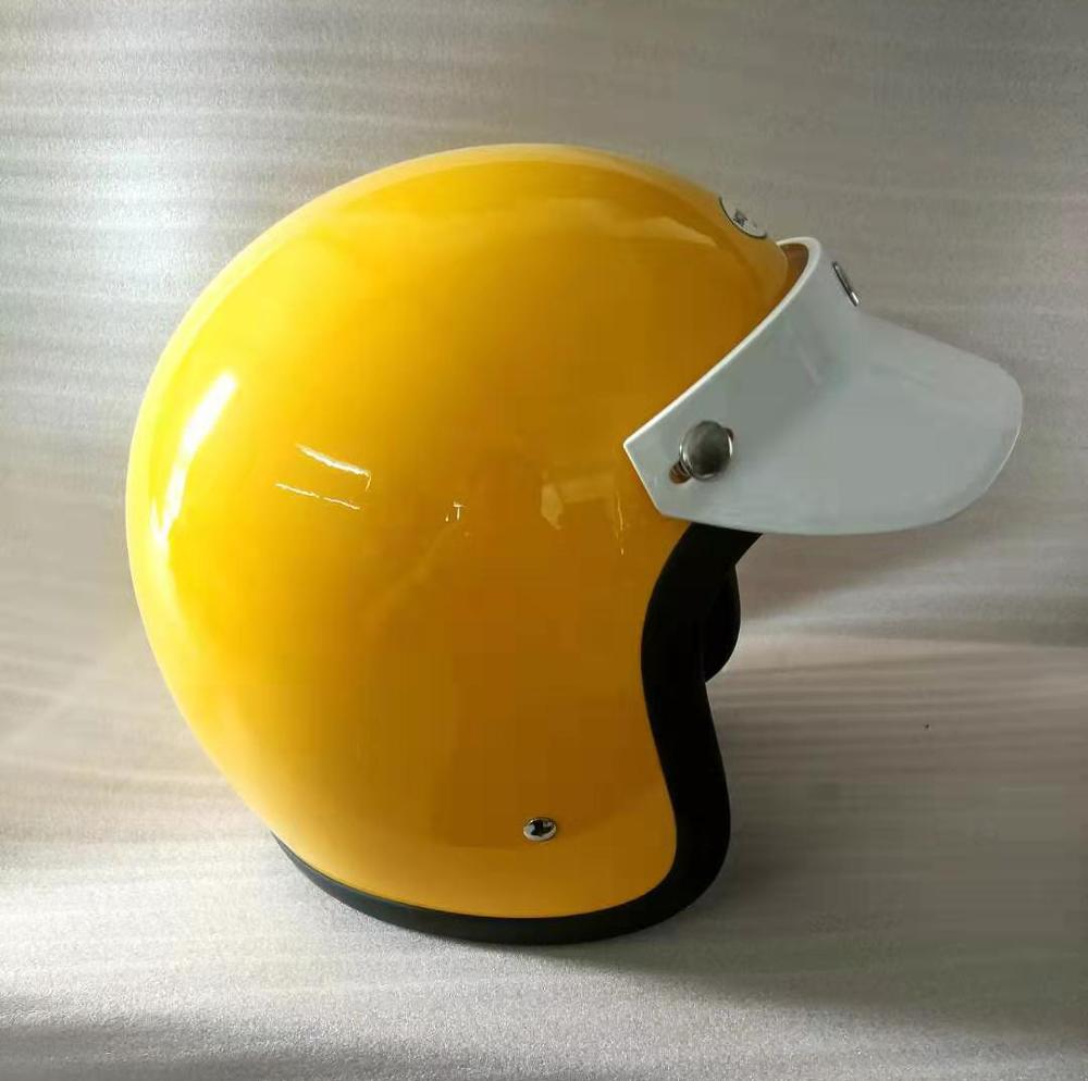 Мотоциклетный шлем Harley Jet в японском стиле, открытое лицо, ретро Frp 3D пряжка, ремешок для подбородка из чистой кожи, полулицевой шлем