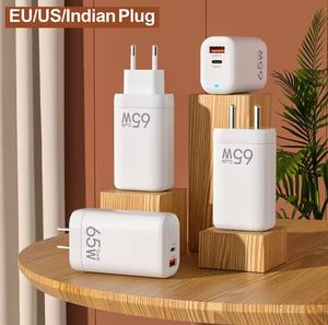New 65W Super Fast Charger US EU Indian <b>Plug</b> <b>USB</b> <b>C</b> Travel Wall Charger Power <b>Adapter</b> for Smartphone - Product Image 2