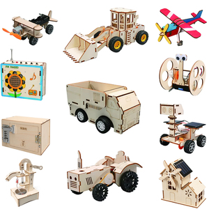 DIY juguetes educativos de madera para aprendizaje rompecabezas de ciencia para niños Juego de juguetes de experimento STEM juguetes educativos de escritorio para la escuela - Product Image 1