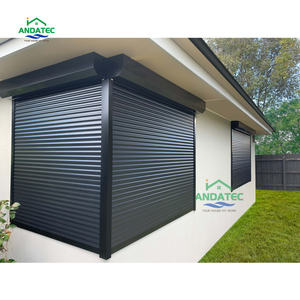 Volets roulants Hurricane Volets de fenêtre robustes en alliage d'aluminium Volets extérieurs de <span class=keywords><strong>magasin</strong></span> de garage à domicile pour une sécurité accrue - Product Image 4