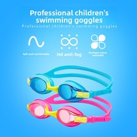 Lunettes de natation en silicone pour enfants - Lunettes de natation anti-buée à vision claire, masque de plongée étanche, haute qualité pour piscine et plage