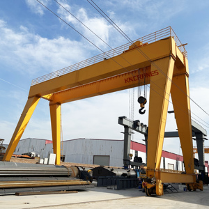 Grue à portique mobile à double poutre sur roues 10T 16T 25T 32T pour levage en extérieur - Product Image 5