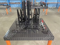 Kit de fixation modulaire D28 pour soudage, surface nitrurée Q355, options de fixation en fonte D16, table de soudage CE ISO Chine, banc de soudage