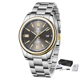 Reloj de Pulsera Mecánico Automático de Lujo Benyar 5185 5185M, Resistente al Agua, Luminoso, de Acero Inoxidable para Hombre, con Caja - Product Image 5