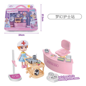 Kitchen Playset For Kids With <b>Doll</b> And <b>Accessories</b> 34Cm X 27.5Cm Mini Kitchen Toy Set For Pretend Play - Product Image 4