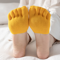 Chaussettes Invisibles à Cinq Doigts et Demi-Semelle sans Talon pour Escarpins à Talons Hauts Pas Chères pour Femmes
