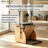 Chaise Wunda en bois d'érable massif détachable et durable pour exercices multiples intégrés, Pilates, Yoga et entraînement corporel en studio – Vente en gros