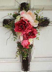 उच्च गुणवत्ता <span class=keywords><strong>18</strong></span> इंच पार क्लैंप शैली पुष्पांजलि फार्म DIY सजावट धातु तार पुष्पांजलि फ्रेम - Product Image 4