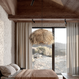 <span class=keywords><strong>Lampadario</strong></span> Retrò in Rattan a Forma di <span class=keywords><strong>Cappello</strong></span> di Paglia, Lampada a Sospensione per Sala da Pranzo, Soggiorno, Illuminazione Domestica, Paralume in Rattan - Product Image 2