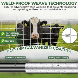 Galvanized Iron Wire Cattle <b>Net</b> 8ft Farm Enclosure <b>Fence</b> for Australian Ranch to Prevent Deer and Wild Animals - Product Image 4