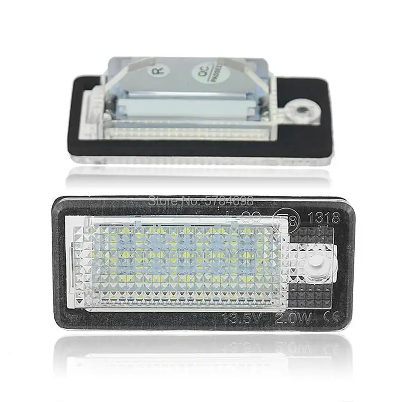 Wholesale Error free LED License Number Plate Lights For Audi A3 S3 A4 S4 B6 A6 S6 A8 S8 Q7
