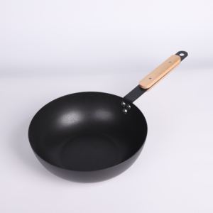 <span class=keywords><strong>Poêle</strong></span> <span class=keywords><strong>en</strong></span> fer écologique pour cuisinière <span class=keywords><strong>à</strong></span> gaz antirouille et non revêtue Style classique avec couvercle <span class=keywords><strong>en</strong></span> verre universel pour la vieille friture - Product Image 6