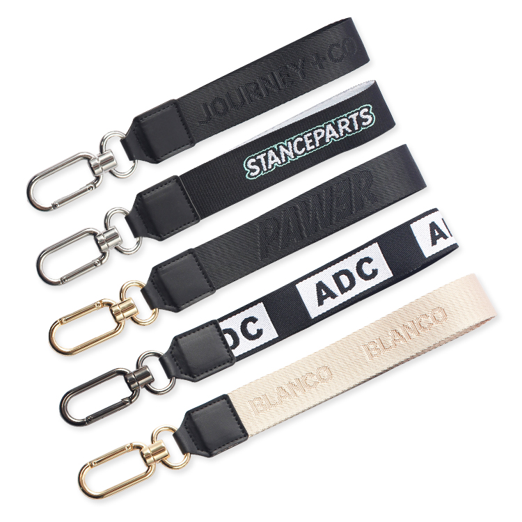 【COLOR iN ID】Rope Keyring Straight Jeans BISAS Black PU Leather Rope Woven Keychain Zinc Alloy Buckle