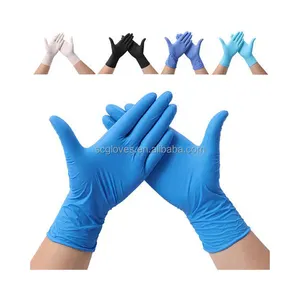 Custom LOGO Household Synthetic Pvc Blue Nitrile Powder Free Work Gloves And Natural Latex Gloves