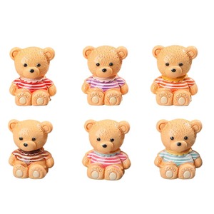 ตุ๊กตาหมีจิ๋ว Lanshuo ขนาด 1:12 ทำจากเรซิ่นพลาสติก สำหรับตกแต่งชุดเครื่องประดับ DIY และของตกแต่งโต๊ะ - Product Image 5