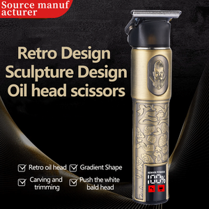 Tondeuse à cheveux électrique à charge USB à faible bruit tête d'huile de coupe lisse tête <span class=keywords><strong>chauve</strong></span> artefact <span class=keywords><strong>coiffure</strong></span> voitures hôtels acier inoxydable - Product Image 6