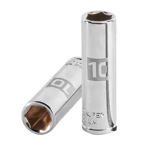 BOX 6 Douille longue de 10 mm, 6 points, entraînement 1/4 po, TRUPER - Product Image 1