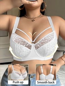 Soutien-gorge pour femme, style gothique floral, push-up, ultra-fin, en maille translucide, avec dentelle sur le devant, coussinets de <span class=keywords><strong>poitrine</strong></span>, design à fines bretelles, armatures - Product Image 6
