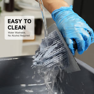 Gratkit Resin 3D-Druckerharz Wasser wasch barer Geruch Niedrig viskoser Schnell druck HD Graues Wasser wasch harz 1kg - Product Image 3