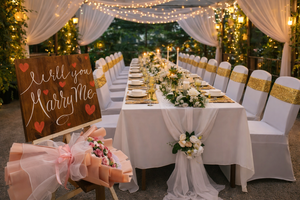 Funda de Silla de Spandex con Diseño de Falda, Tamaño Personalizado, Elástica, Duradera, Lavable a Máquina, Estilo Clásico para Bodas, Eventos, Hoteles - Product Image 6