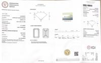 Diamant de laboratoire Messi Gems, prix d'usine, certifié IGI, 2,1 carats, VVS2, taille émeraude, bleu intense fantaisie