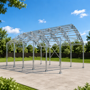 Estructuras de Acero de <span class=keywords><strong>Segunda</strong></span> <span class=keywords><strong>Mano</strong></span> en Venta, Diseño de Construcción, Estructura de Acero para Naves de Cerdos - Product Image 5